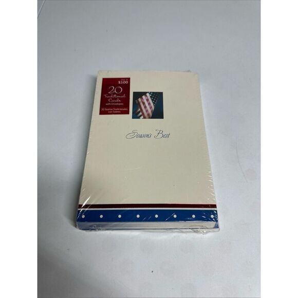 Dept.18 20 Traditional Cards w/ Envelopes Inside Verse For a Year Full of Peace - Picture 1 of 8
